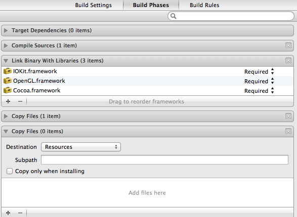 Xcode add assets to the build directory 2