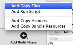 Xcode add assets to the build directory 1