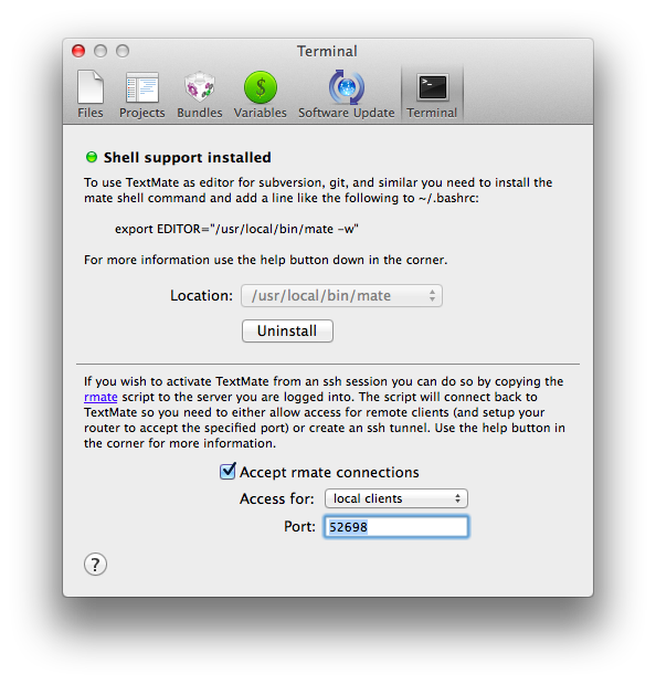 TextMate settings remote editing